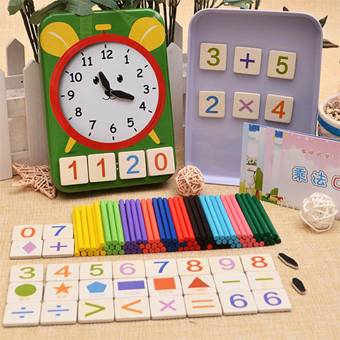 儿童数数棒幼儿园小学加减法学习数学教具小棒算数棒益智算术玩具